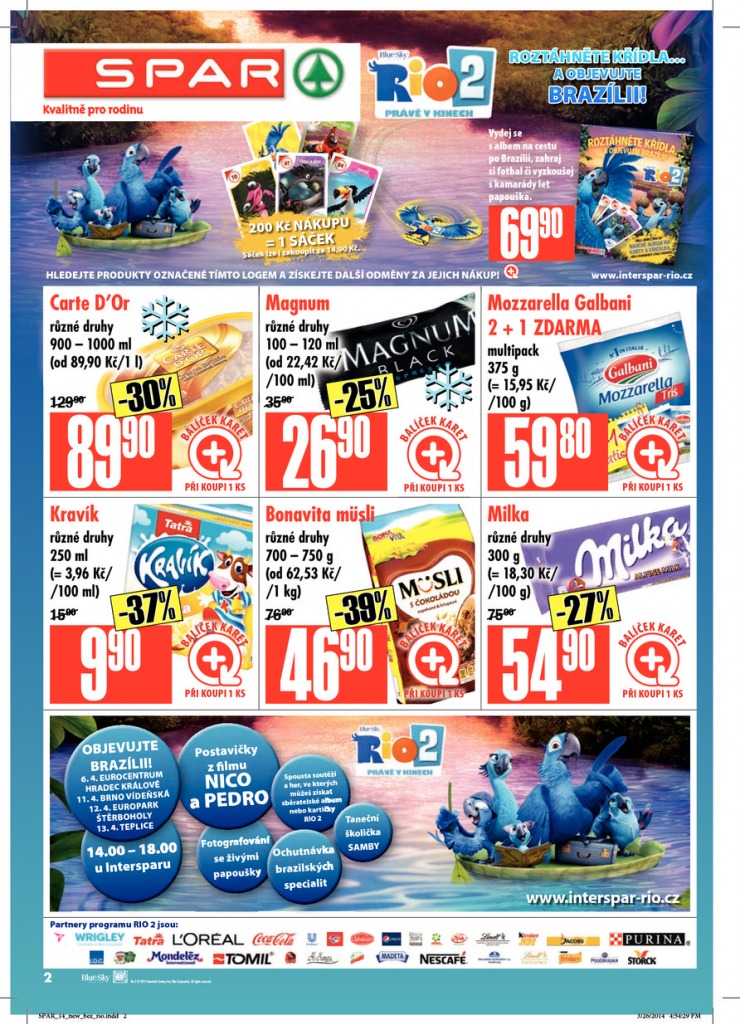 leták Interspar nabídka Spar od 2.4.2014 strana 1 leták Interspar nabídka Spar od 2.4.2014 strana 1