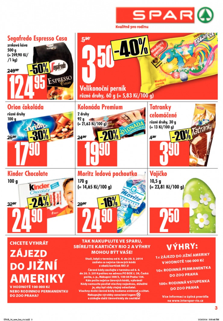 leták Interspar nabídka Spar od 2.4.2014 strana 1 leták Interspar nabídka Spar od 2.4.2014 strana 1