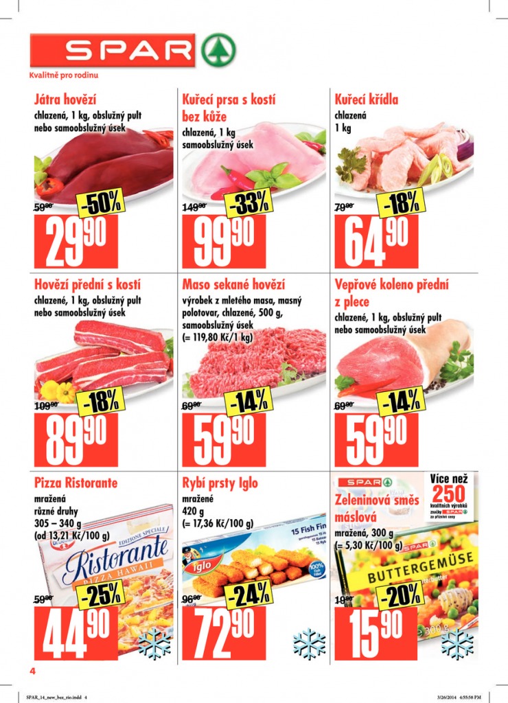 leták Interspar nabídka Spar od 2.4.2014 strana 1 leták Interspar nabídka Spar od 2.4.2014 strana 1