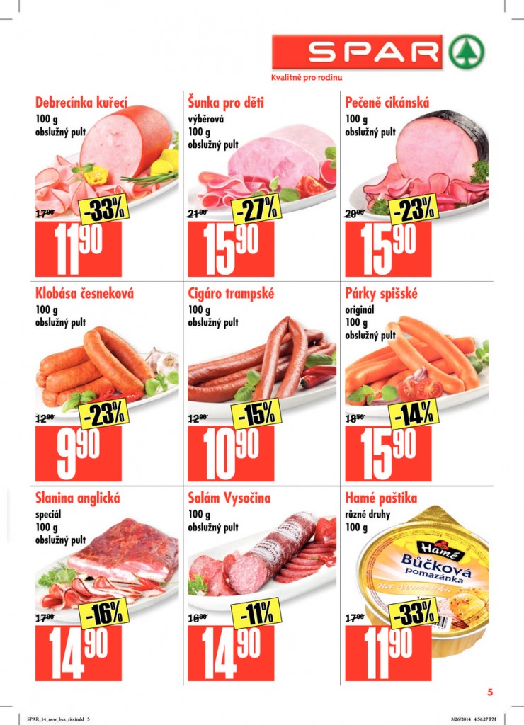 leták Interspar nabídka Spar od 2.4.2014 strana 1 leták Interspar nabídka Spar od 2.4.2014 strana 1
