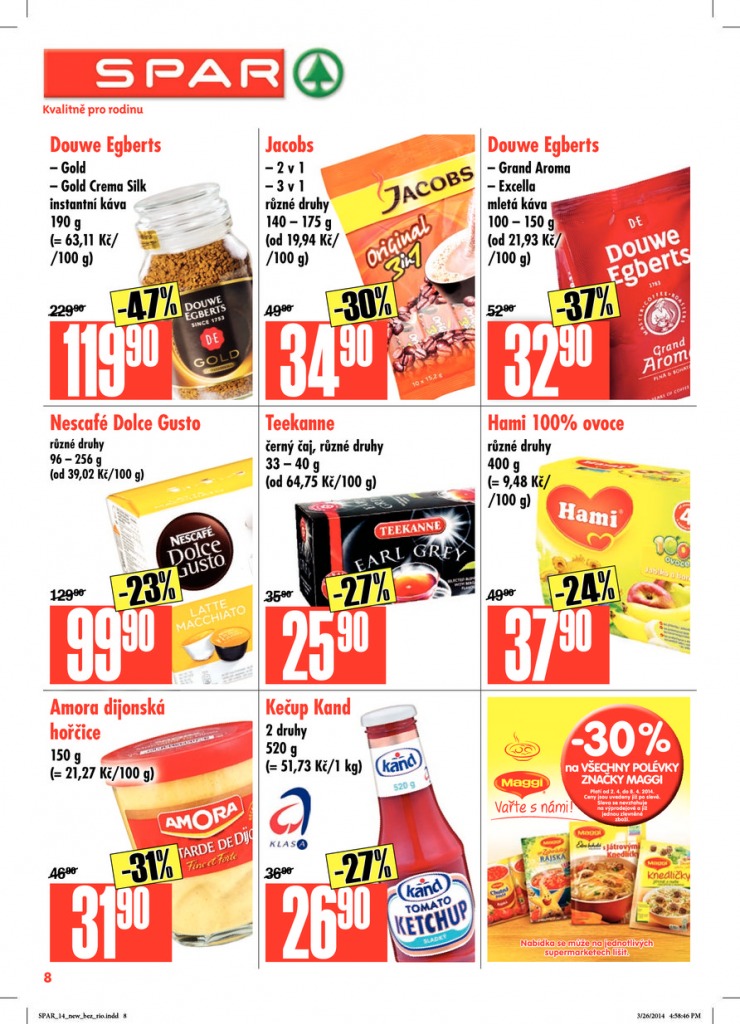 leták Interspar nabídka Spar od 2.4.2014 strana 1 leták Interspar nabídka Spar od 2.4.2014 strana 1