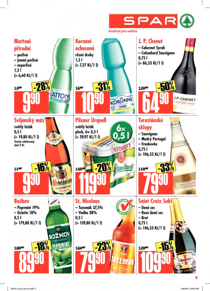 leták Interspar nabídka Spar od 2.4.2014 strana 1 leták Interspar nabídka Spar od 2.4.2014 strana 1
