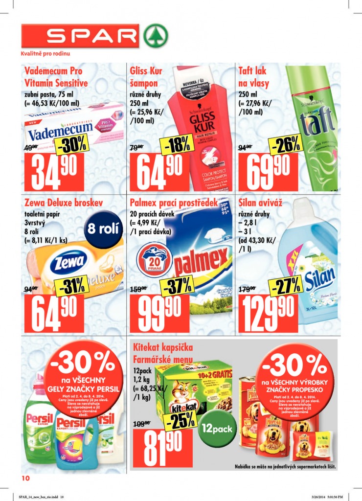 leták Interspar nabídka Spar od 2.4.2014 strana 1 leták Interspar nabídka Spar od 2.4.2014 strana 1