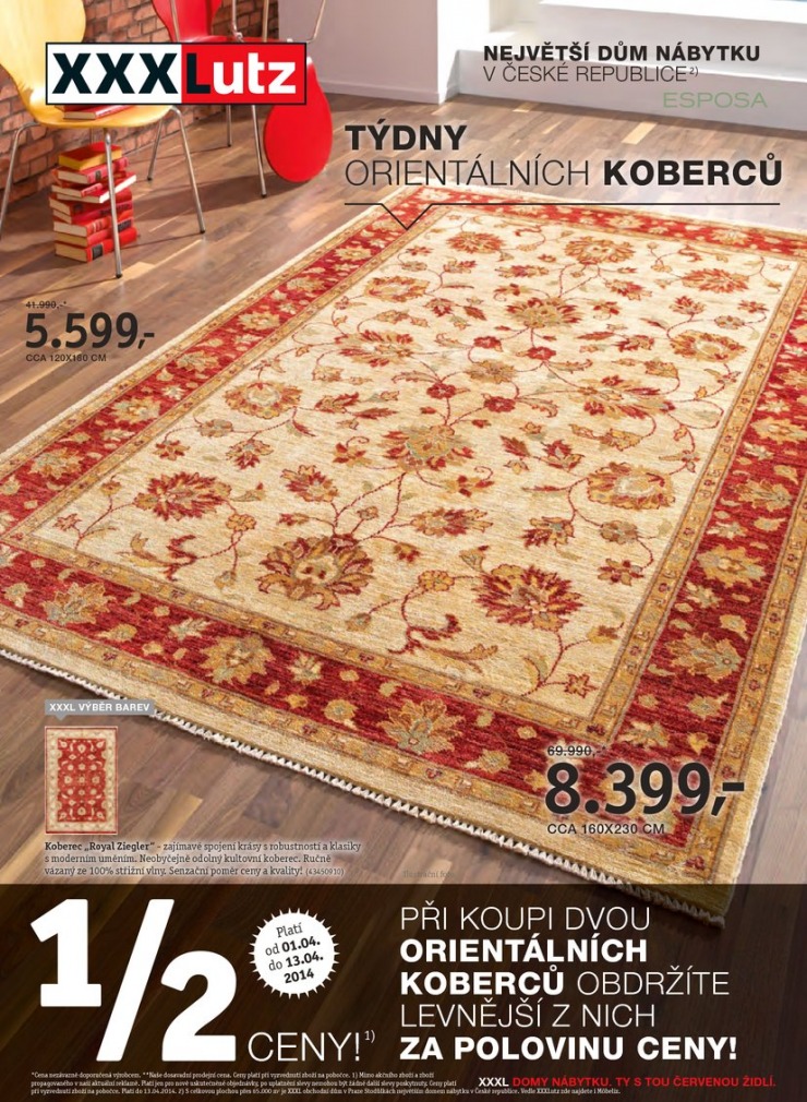 letk XXXLutz Orientln koberce od 1.4.2014 strana 1