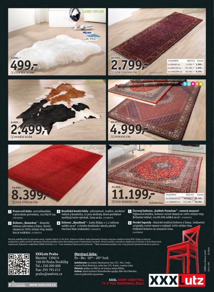 leták XXXLutz Orientální koberce od 1.4.2014 strana 1 leták XXXLutz Orientální koberce od 1.4.2014 strana 1