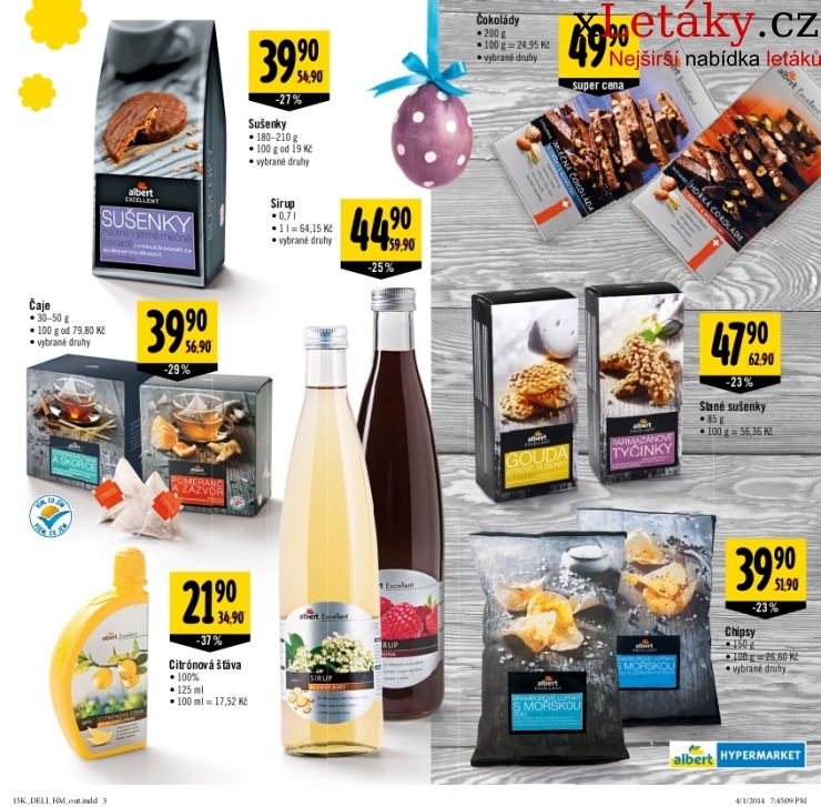 leták Albert Hypermarket - Velikonoční delikatesy leták strana 1 leták Albert Hypermarket - Velikonoční delikatesy leták strana 1