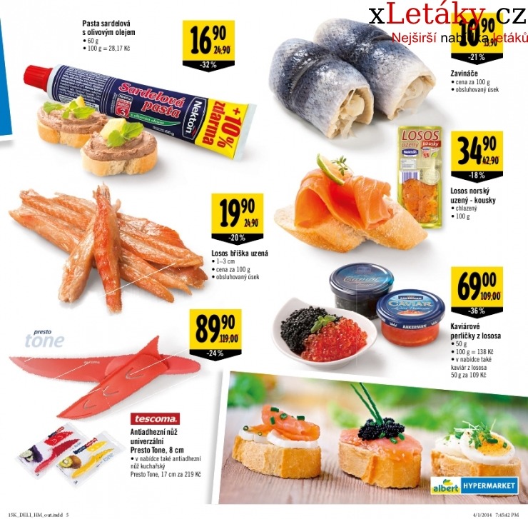 let�k Albert Hypermarket - Velikono�n� delikatesy let�k strana 1