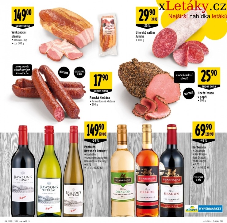 let�k Albert Hypermarket - Velikono�n� delikatesy let�k strana 1