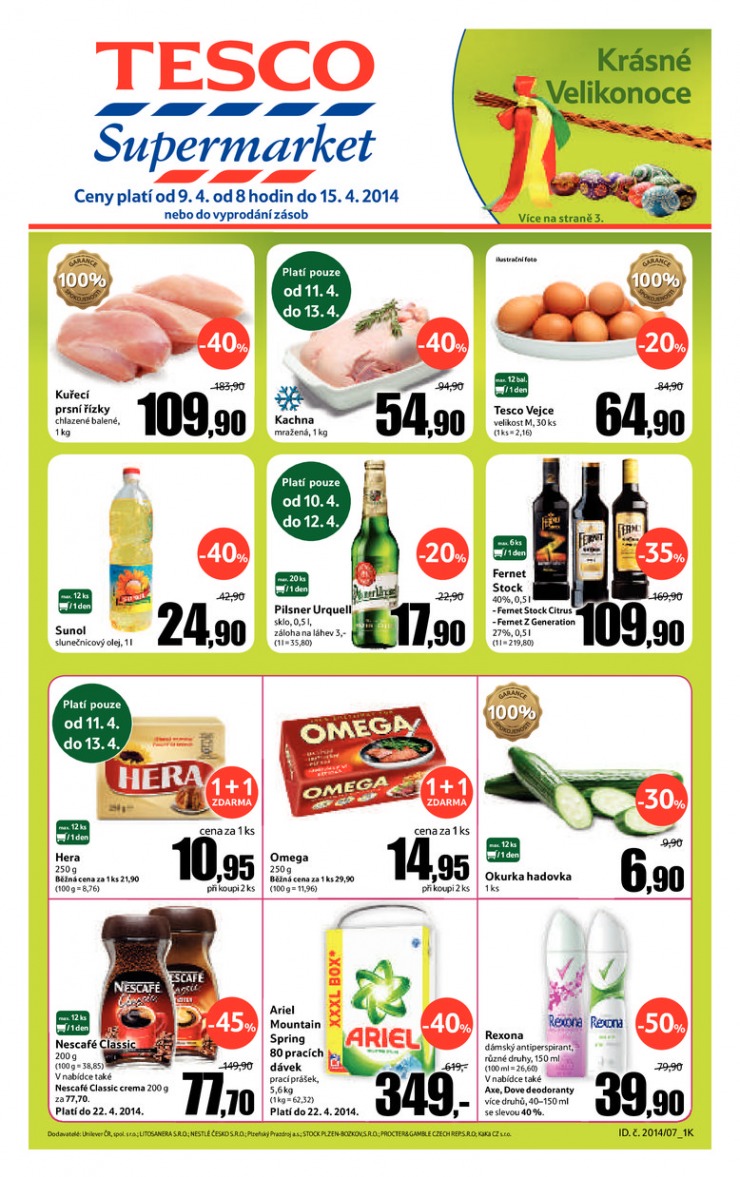 letk Tesco supermarkety od 9.4.2014 strana 1