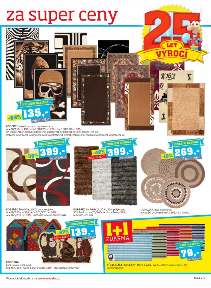 let�k Mobelix Aktu�ln� prospekt od 7.4.2014 strana 1