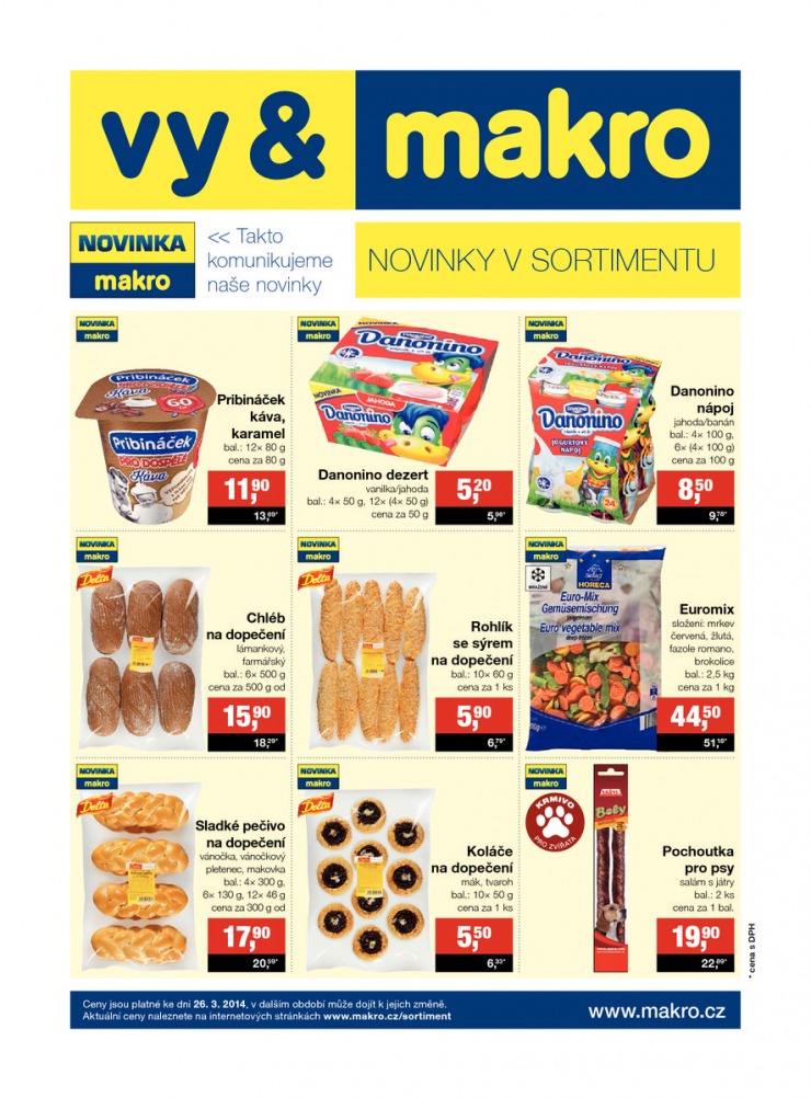 letk Makro Novinky v sortimentu od 9.4.2014 strana 1