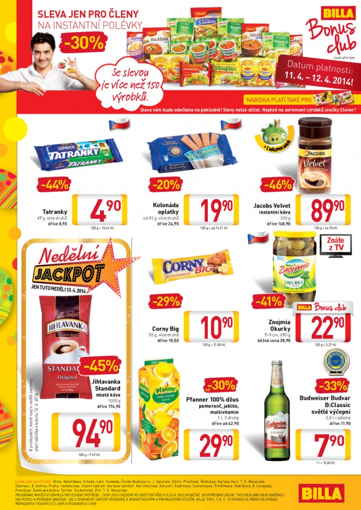 leták Billa malý od 9.4.2014 strana 1 leták Billa malý od 9.4.2014 strana 1