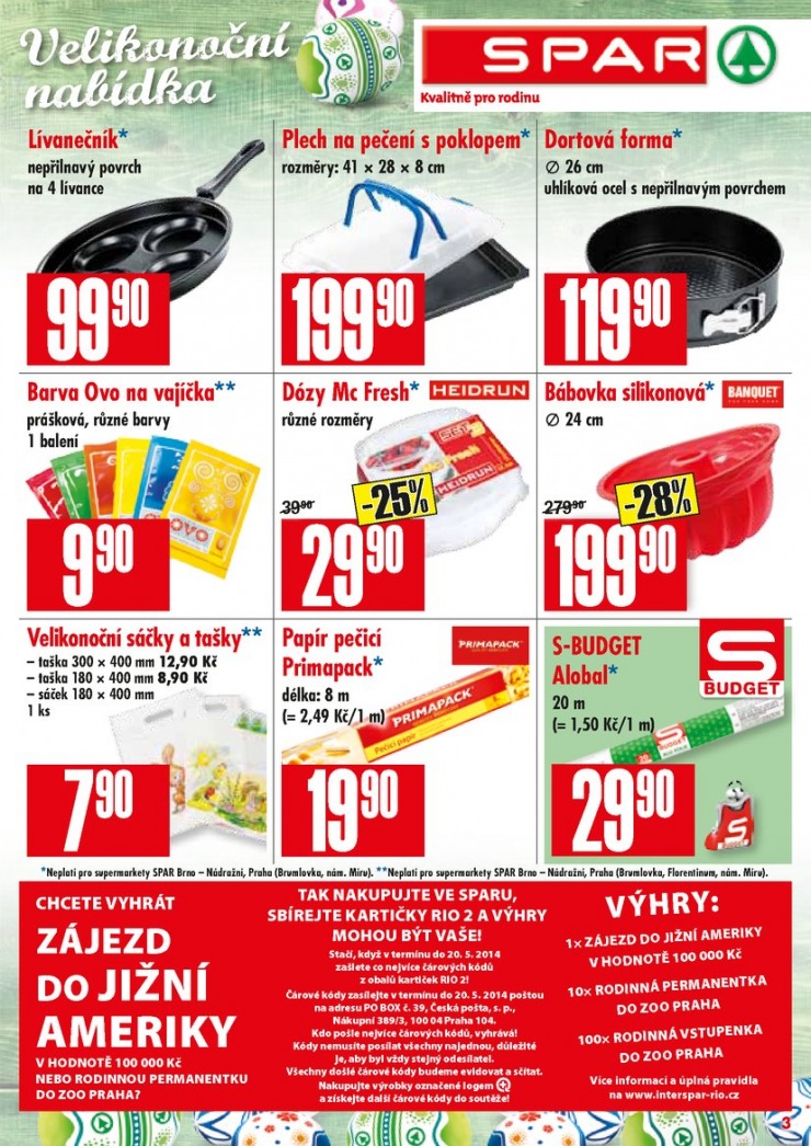 leták Interspar nabídka Spar od 9.4.2014 strana 1 leták Interspar nabídka Spar od 9.4.2014 strana 1