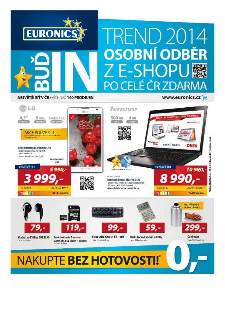 letk Euronics Aktuln letk od 9.4.2014 strana 1