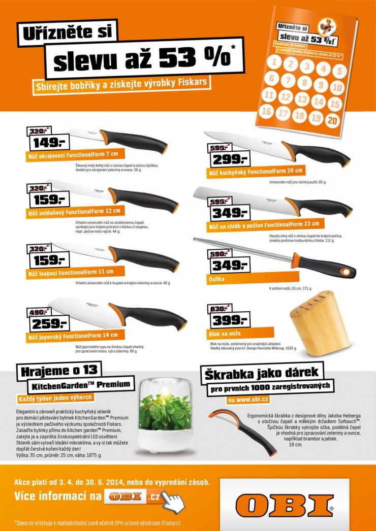 leták OBI Sbírejte Bobříky od 3.4.2014 strana 1 leták OBI Sbírejte Bobříky od 3.4.2014 strana 1