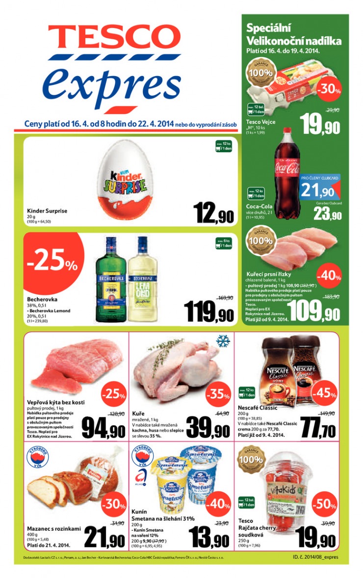 letk Tesco Expres obchody od 16.4.2014 strana 1