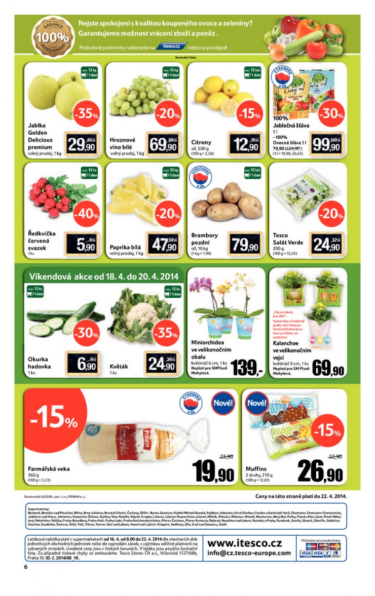 leták Tesco supermarkety od 16.4.2014 strana 1 leták Tesco supermarkety od 16.4.2014 strana 1