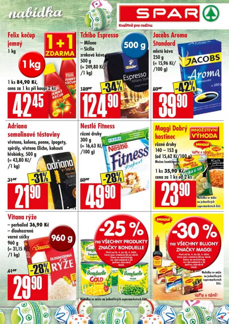 leták Interspar nabídka Spar od 16.4.2014 strana 1 leták Interspar nabídka Spar od 16.4.2014 strana 1