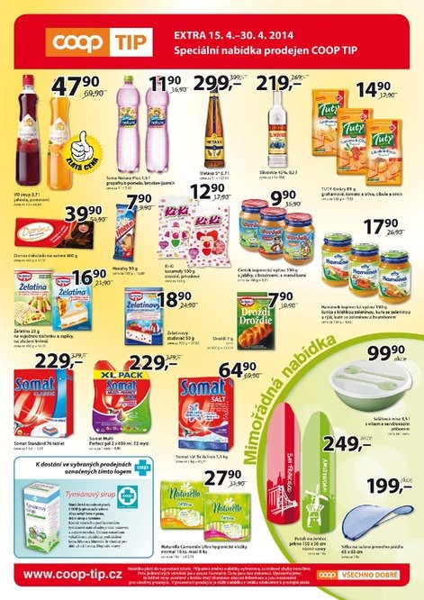 leták COOP Tip extra od 15.4.2014 strana 1 leták COOP Tip extra od 15.4.2014 strana 1