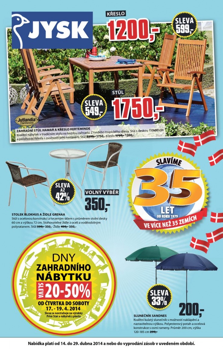 letk Jysk Nabdka tdne od 14.4.2014 strana 1