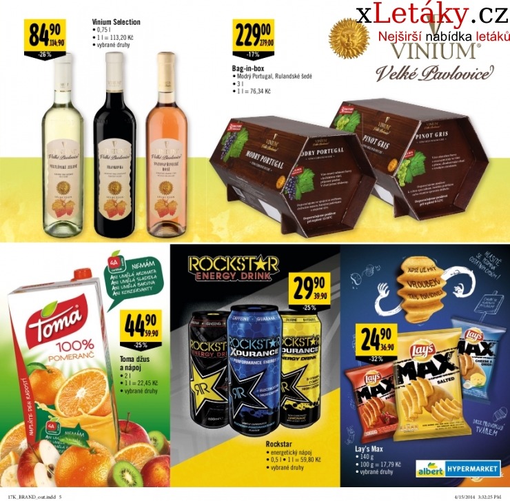 letk Albert hypermarket  - znaky letk strana 1