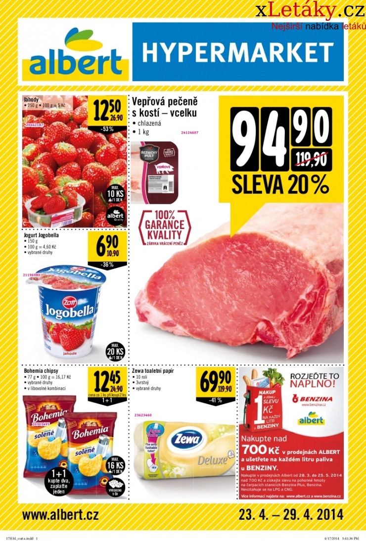 leták Albert Hypermarket akční leták strana 1 leták Albert Hypermarket akční leták strana 1