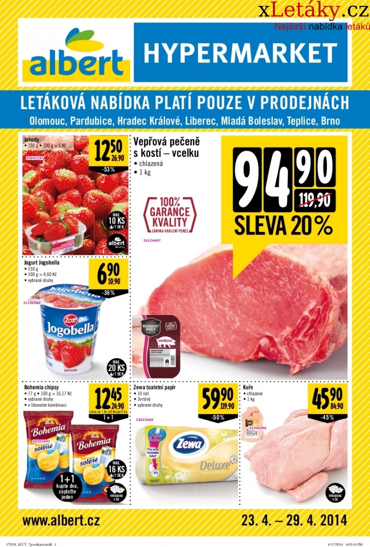 leták Albert Hypermarket akční leták strana 1 leták Albert Hypermarket akční leták strana 1