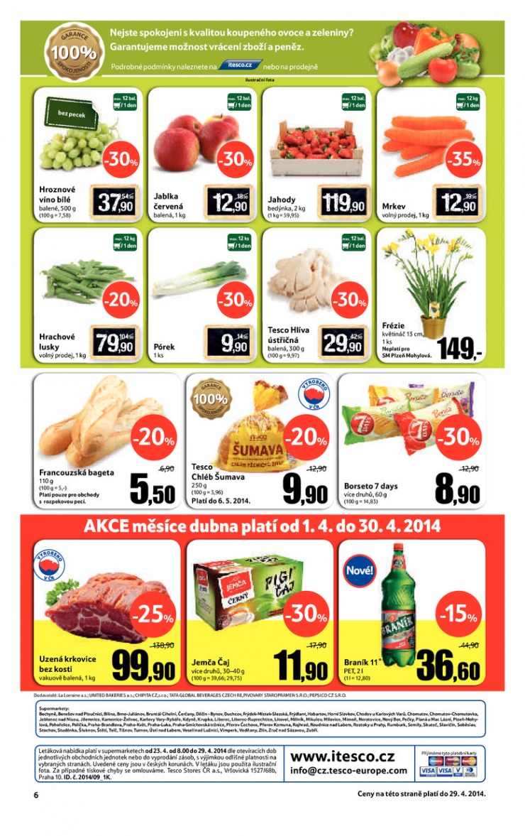 leták Tesco supermarkety od 23.4.2014 strana 1 leták Tesco supermarkety od 23.4.2014 strana 1