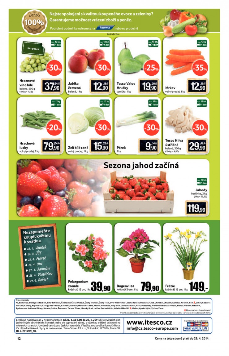 leták Tesco velké hypermarkety od 23.4.2014 strana 1 leták Tesco velké hypermarkety od 23.4.2014 strana 1