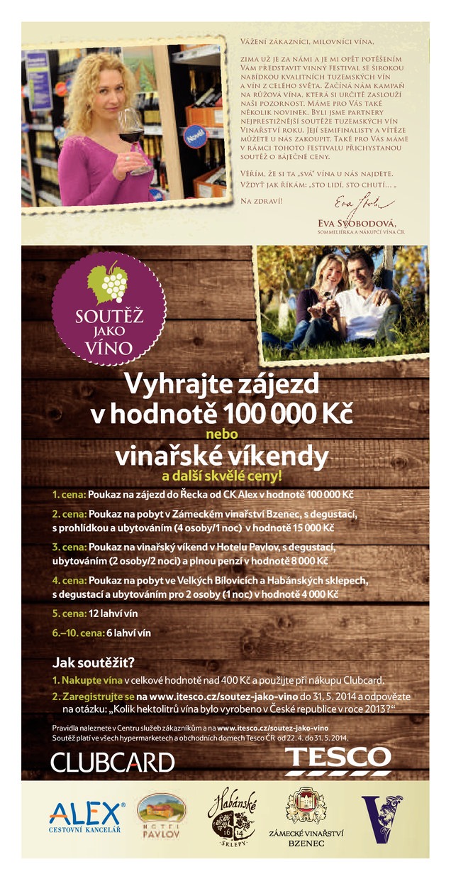leták Tesco víno od 22.4.2014 strana 1 leták Tesco víno od 22.4.2014 strana 1
