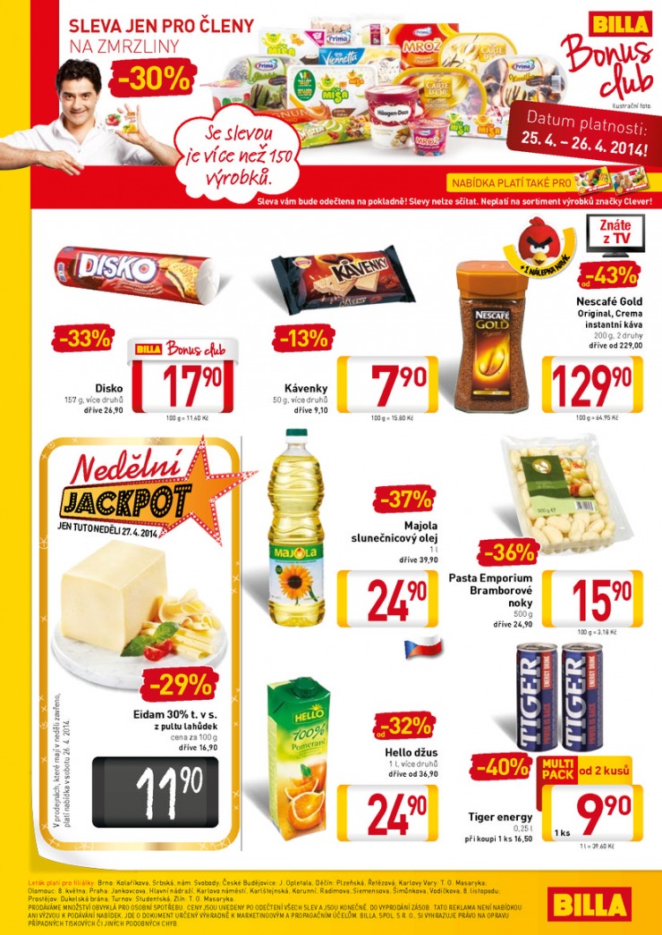 leták Billa malý od 23.4.2014 strana 1 leták Billa malý od 23.4.2014 strana 1