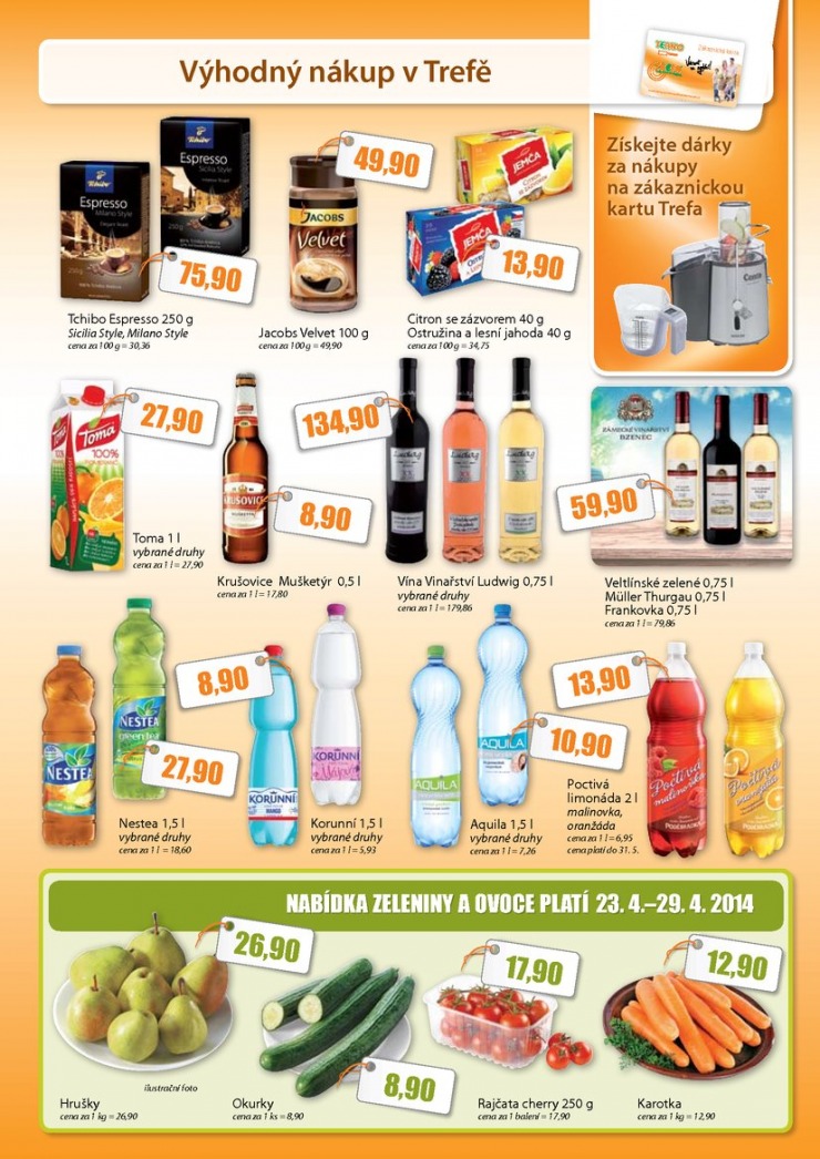 leták COOP Trefa od 23.4.2014 strana 1 leták COOP Trefa od 23.4.2014 strana 1
