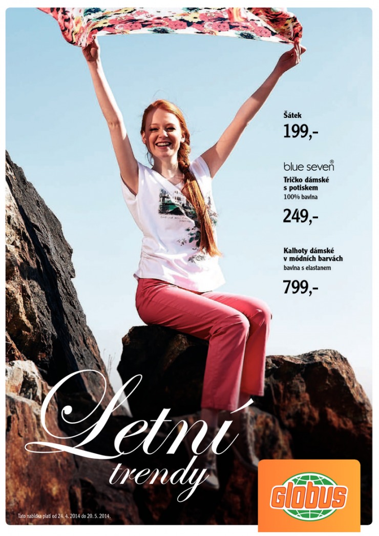 leták Globus Letní trendy od 24.4.2014 strana 1