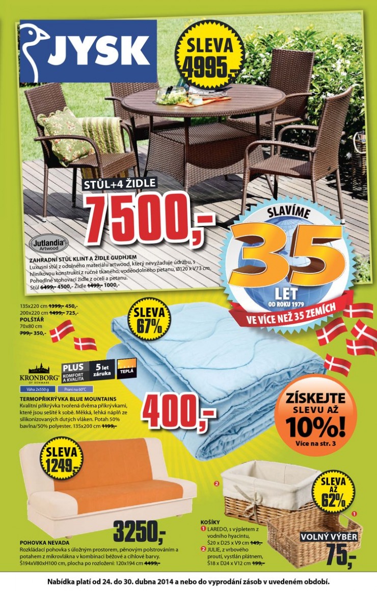 letk Jysk Nabdka tdne od 24.4.2014 strana 1