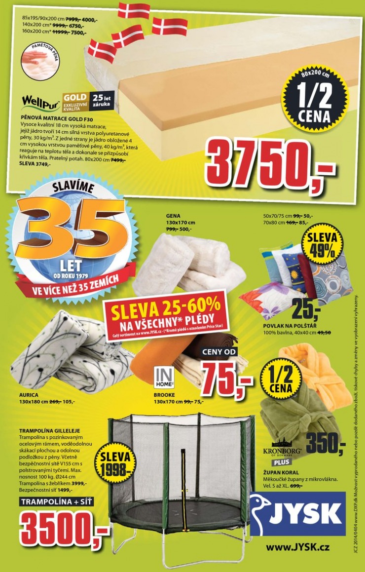leták Jysk Nabídka týdne od 24.4.2014 strana 1 leták Jysk Nabídka týdne od 24.4.2014 strana 1
