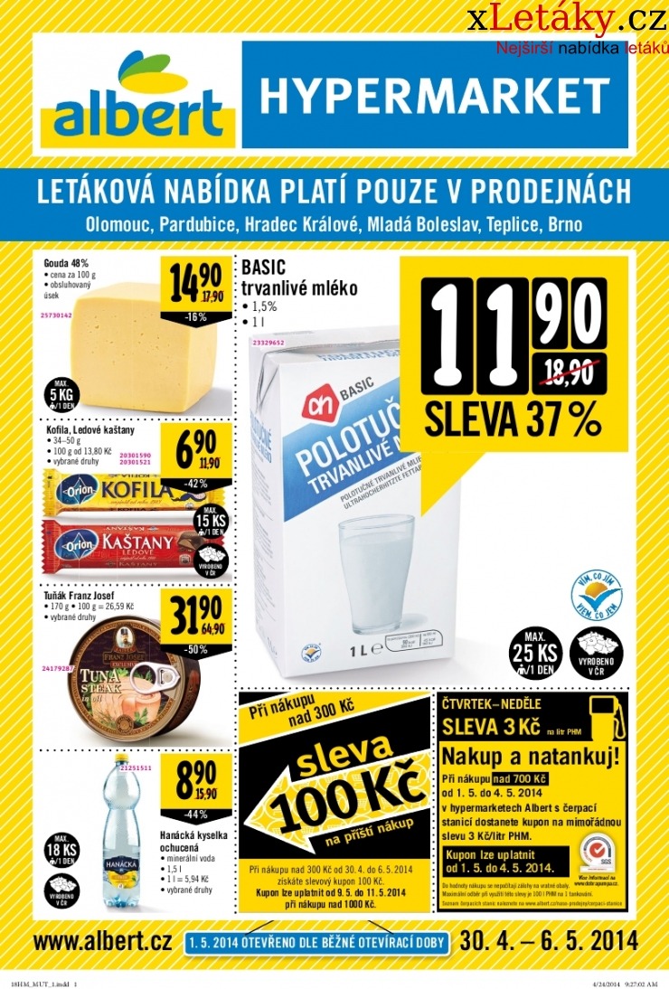 leták Albert Hypermarket akční leták strana 1 leták Albert Hypermarket akční leták strana 1