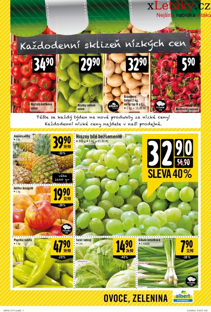 leták Albert Hypermarket akční leták  strana 1 leták Albert Hypermarket akční leták strana 1
