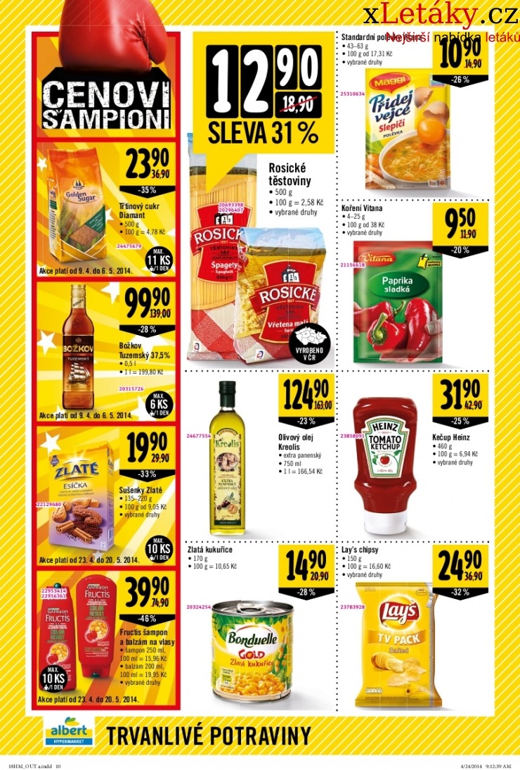 leták Albert Hypermarket akční leták  strana 1 leták Albert Hypermarket akční leták strana 1