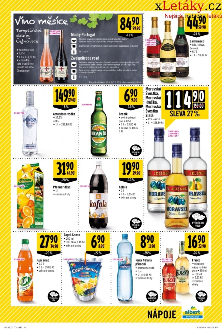 leták Albert Hypermarket akční leták  strana 1 leták Albert Hypermarket akční leták strana 1