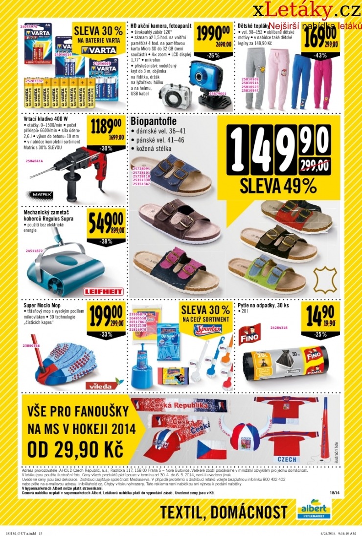 leták Albert Hypermarket akční leták  strana 1 leták Albert Hypermarket akční leták strana 1
