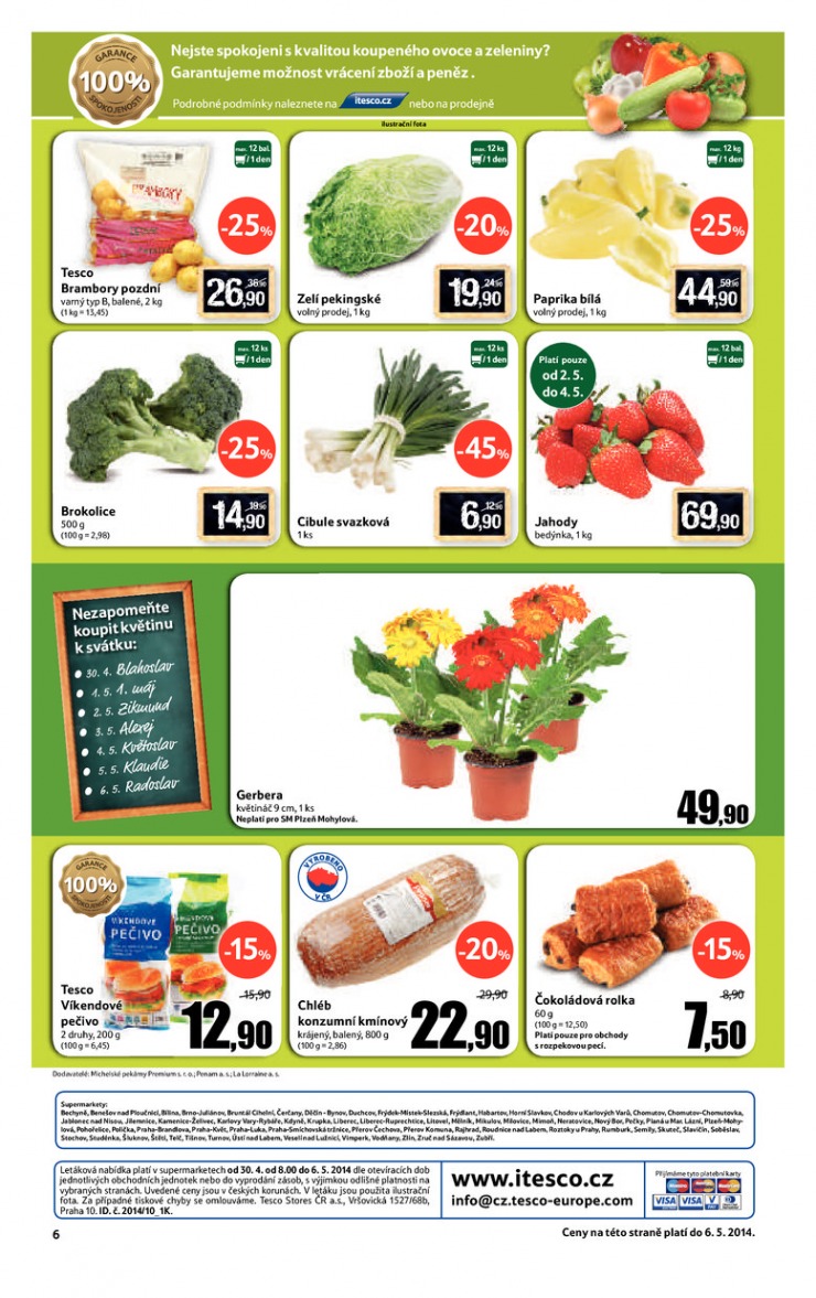 leták Tesco supermarkety od 30.4.2014 strana 1 leták Tesco supermarkety od 30.4.2014 strana 1