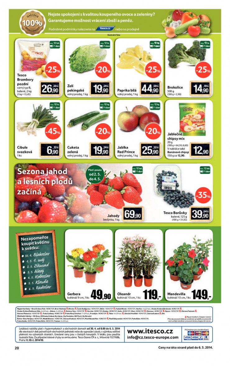 leták Tesco velké hypermarkety od 30.4.2014 strana 1 leták Tesco velké hypermarkety od 30.4.2014 strana 1