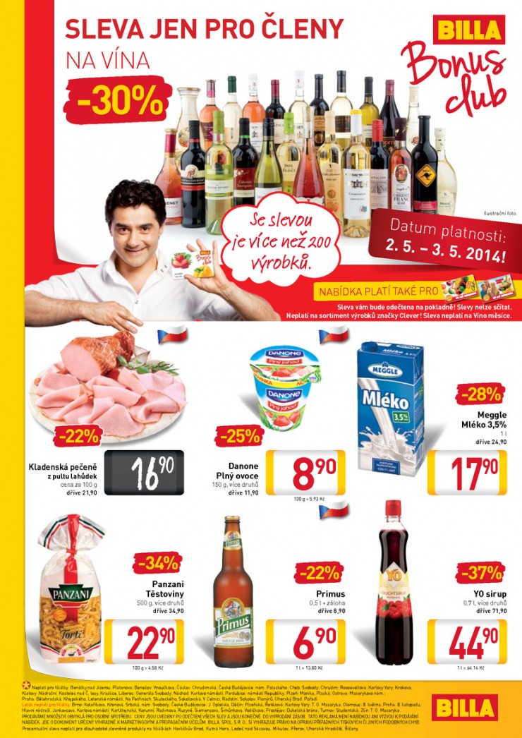 leták Billa velký od 30.4.2014 strana 1 leták Billa velký od 30.4.2014 strana 1