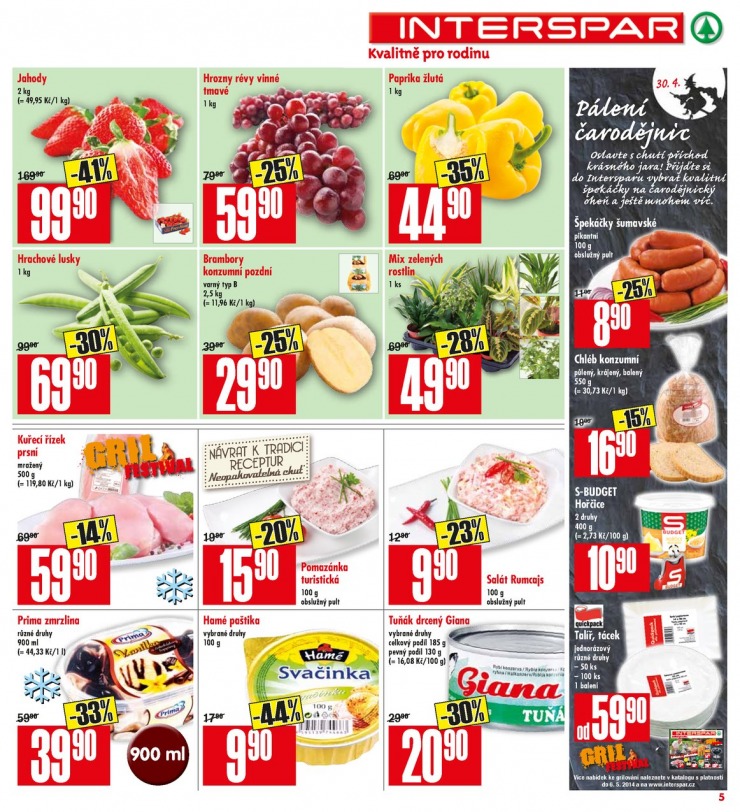 leták Interspar Akční nabídka od 30.4.2014 strana 1 leták Interspar Akční nabídka od 30.4.2014 strana 1