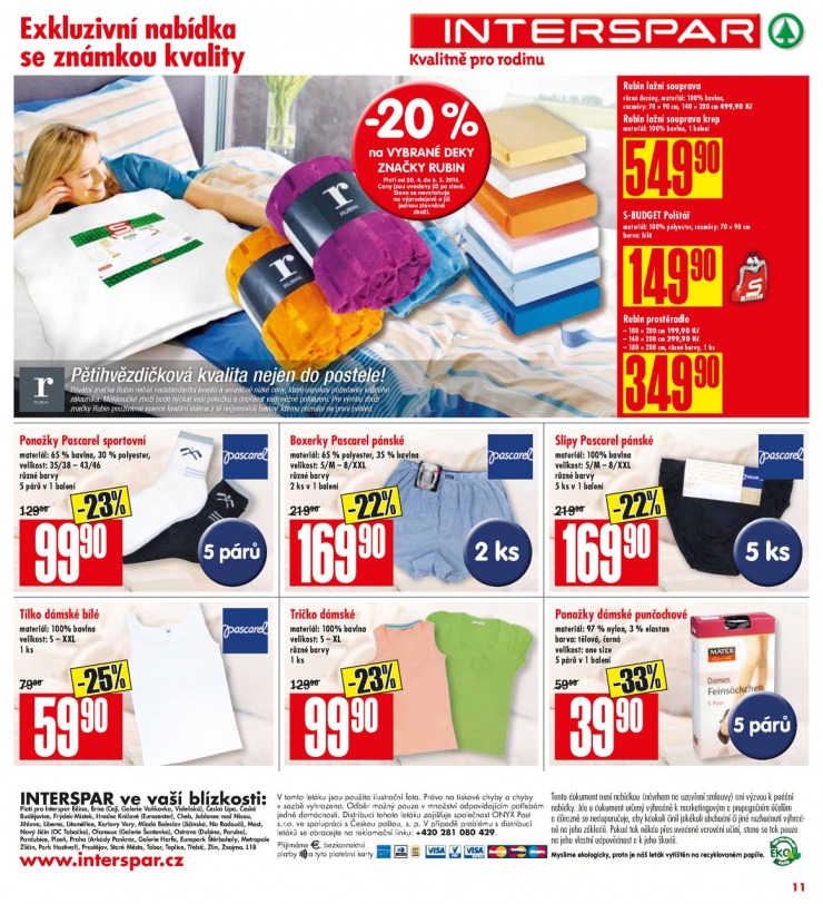 leták Interspar Akční nabídka od 30.4.2014 strana 1 leták Interspar Akční nabídka od 30.4.2014 strana 1