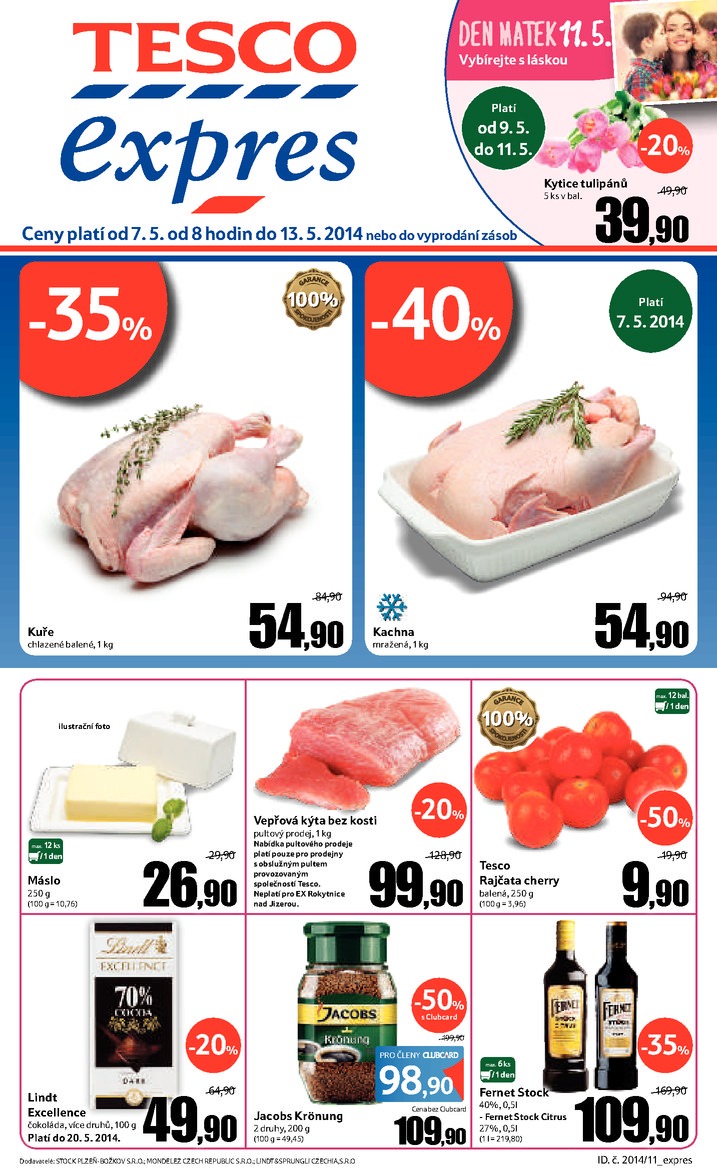 letk Tesco Expres obchody od 7.5.2014 strana 1