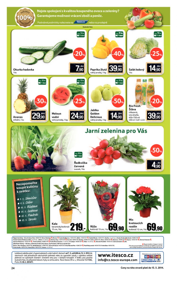leták Tesco velké hypermarkety od 7.5.2014 strana 1 leták Tesco velké hypermarkety od 7.5.2014 strana 1