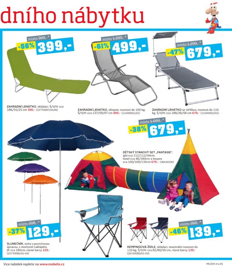 let�k Mobelix Aktu�ln� prospekt od 5.5.2014 strana 1