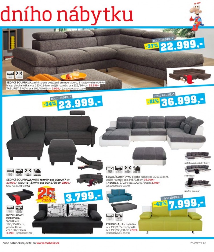 let�k Mobelix Aktu�ln� prospekt od 5.5.2014 strana 1