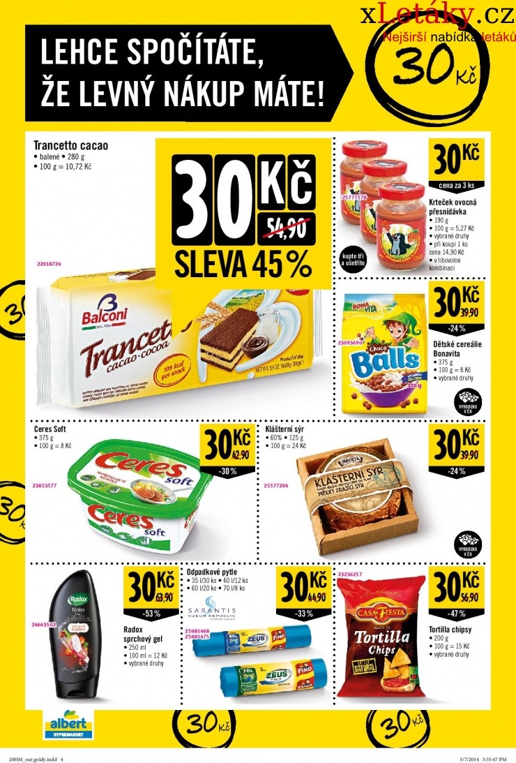 leták Albert Hypermarket leták strana 1 leták Albert Hypermarket leták strana 1